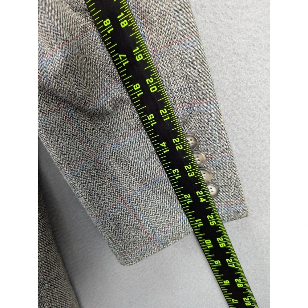 Botany 500 Houndstooth Sport Coat Men's 42R‎ Pure Silk Tweed Preppy Made in USA